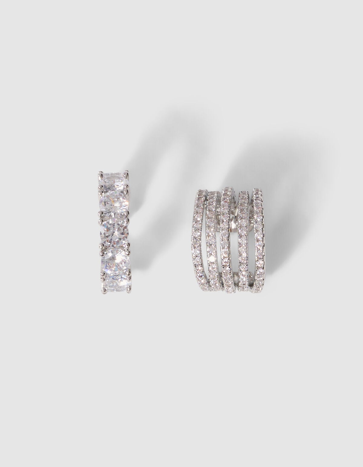 Strass Earcuff Set Zilver SHOEBY ACCESSOIRES
