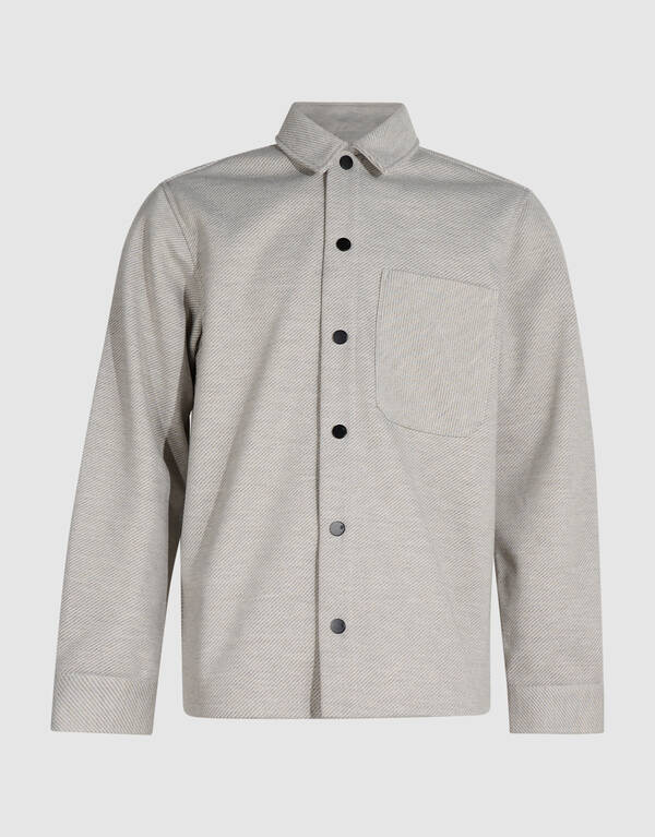 Soft Keper Overshirt Lichtgrijs SHOEBY MEN