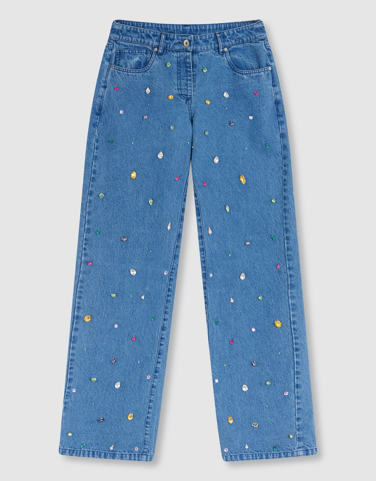 Stone Wide Leg Fit Jeans Mediumstone SHOEBY WOMEN