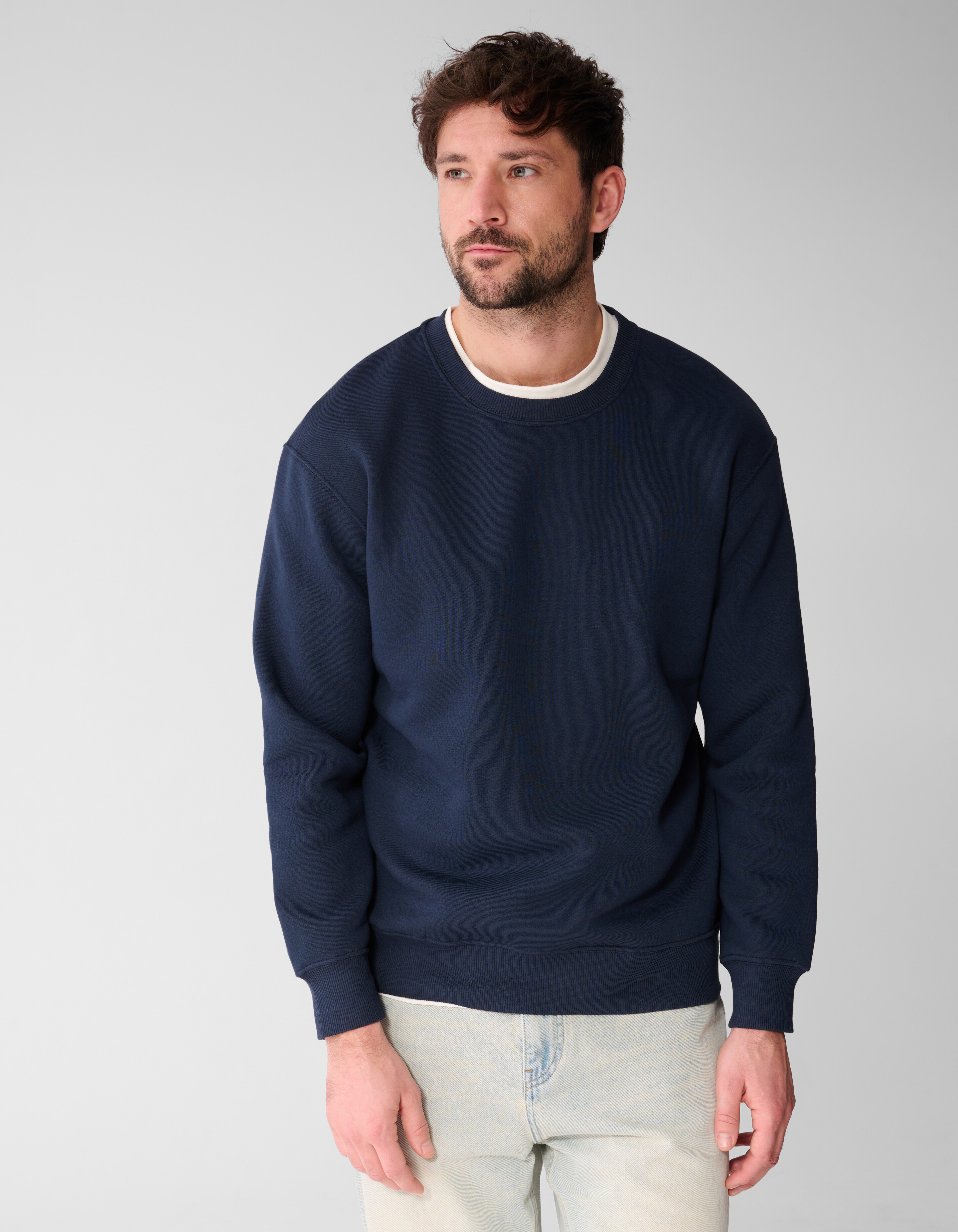 Rib Sweater Donkerblauw SHOEBY MEN