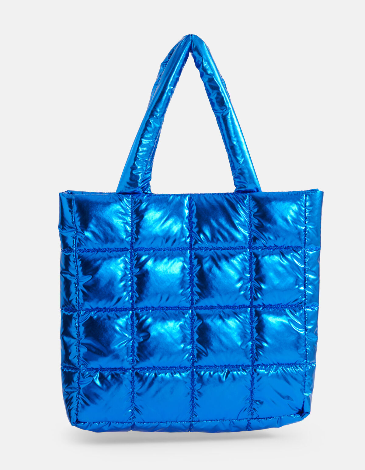 Metallic Shopper Blauw SHOEBY ACCESSOIRES