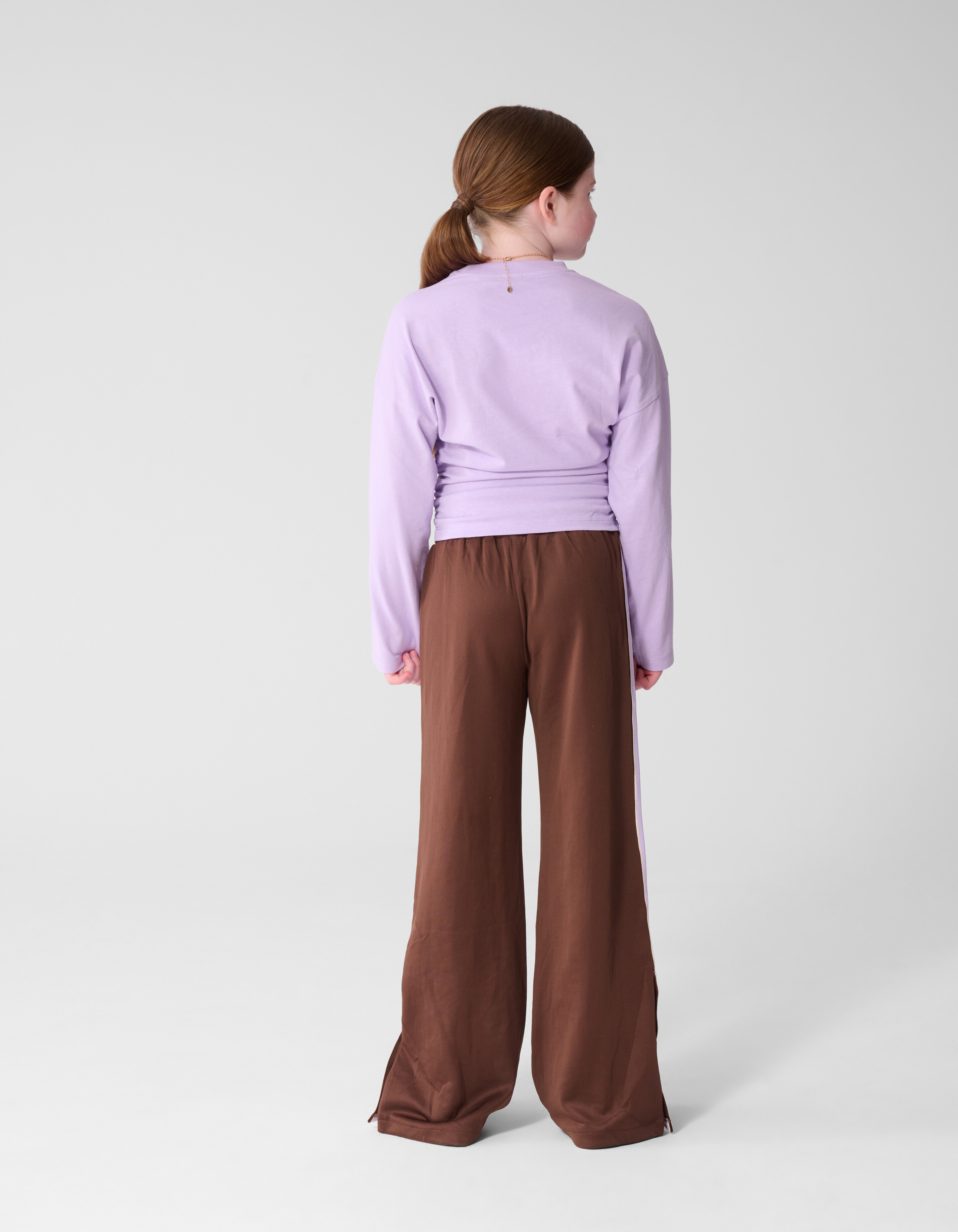 Gathered Longsleeve Top Paars SHOEBY GIRLS