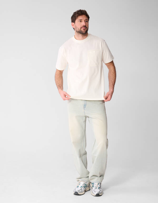 Baggy Fit Jeans Bleached L34 SHOEBY MEN