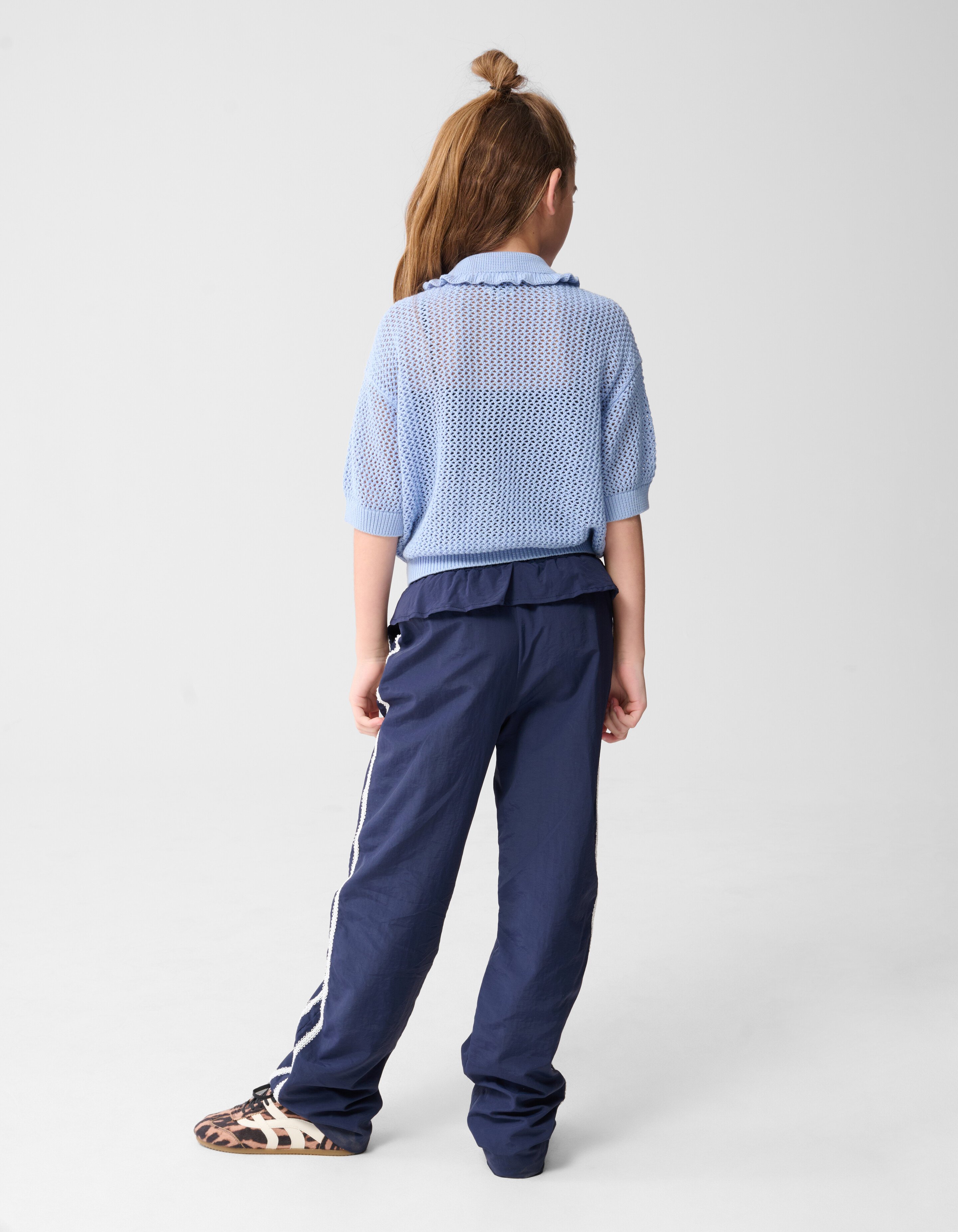 Strass Ruffle Vest Lichtblauw SHOEBY GIRLS