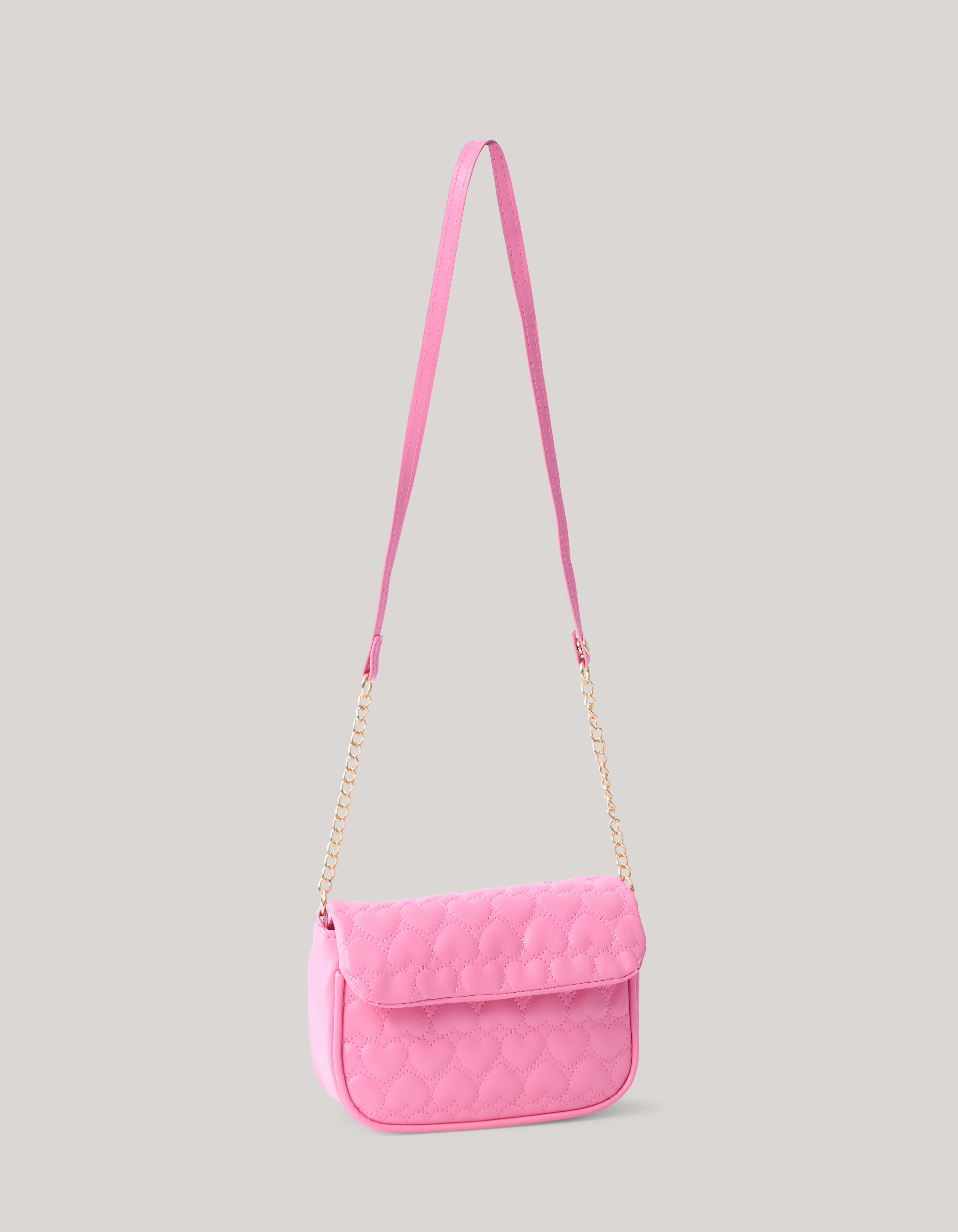 Quilted Heart Tas Roze Shoeby