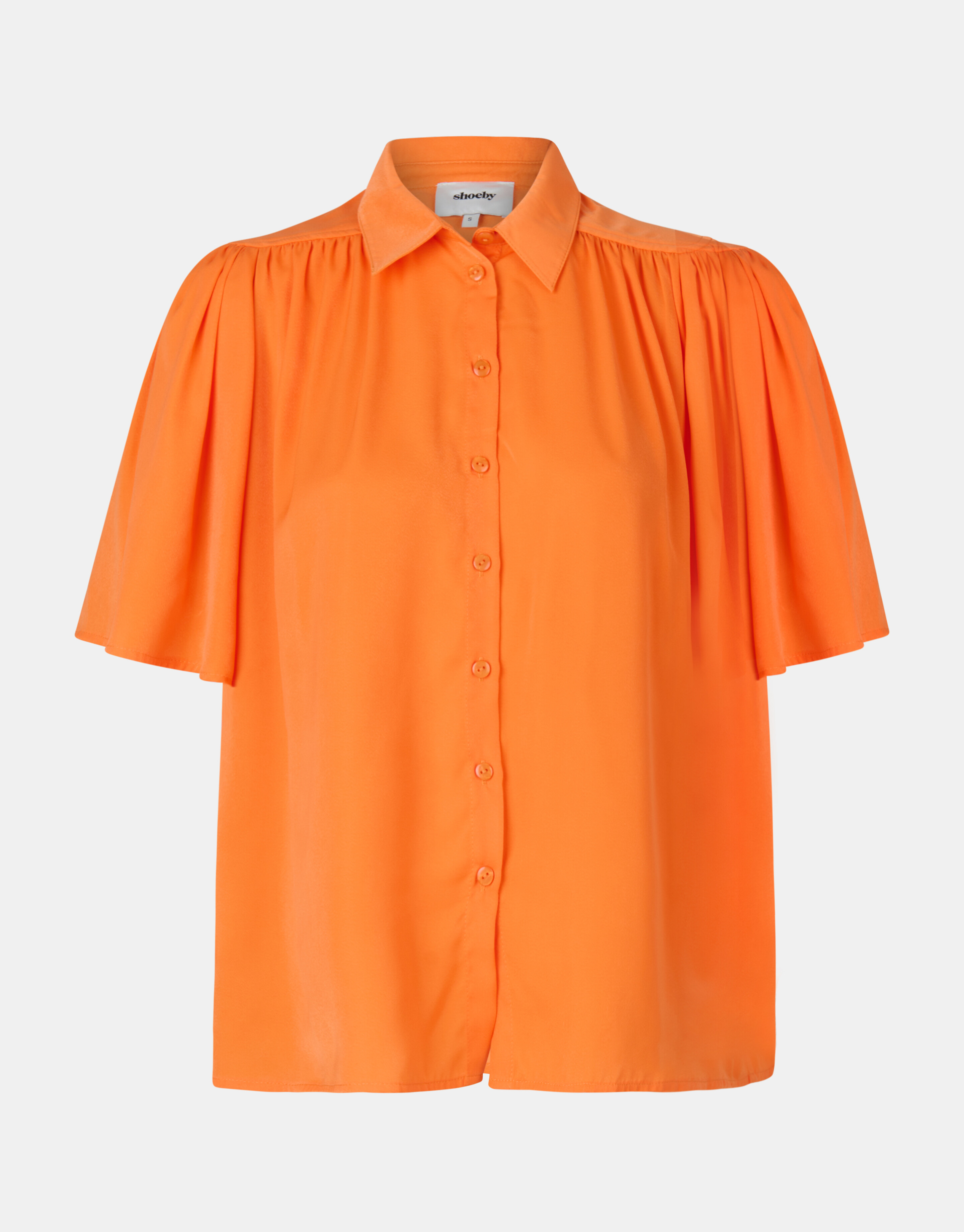 Oversized Satijnen Blouse Oranje SHOEBY WOMEN