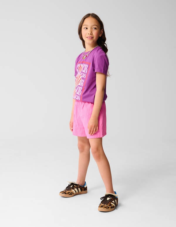 Stripe Short Roze SHOEBY GIRLS