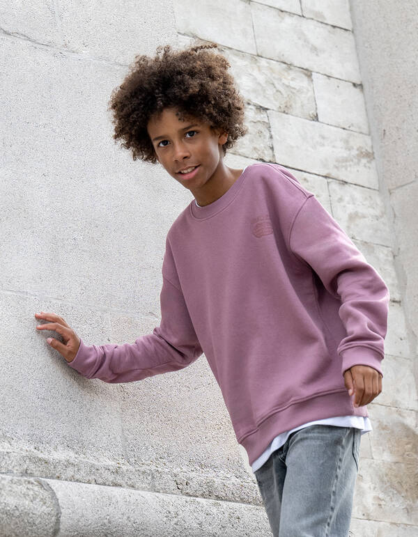 Wanderlust Artwork Sweater Lichtroze SHOEBY BOYS