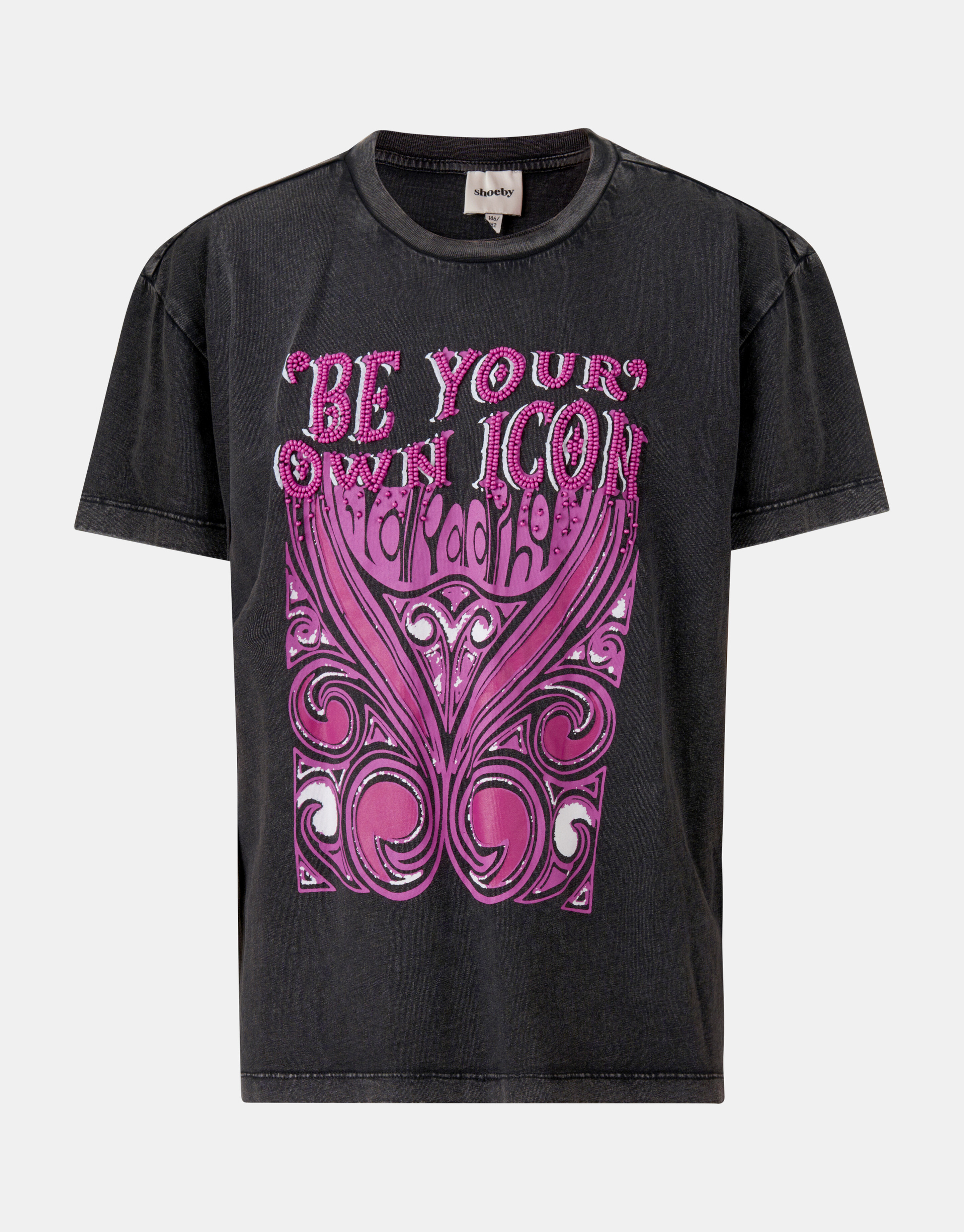 Icon T-shirt Donkergrijs SHOEBY GIRLS