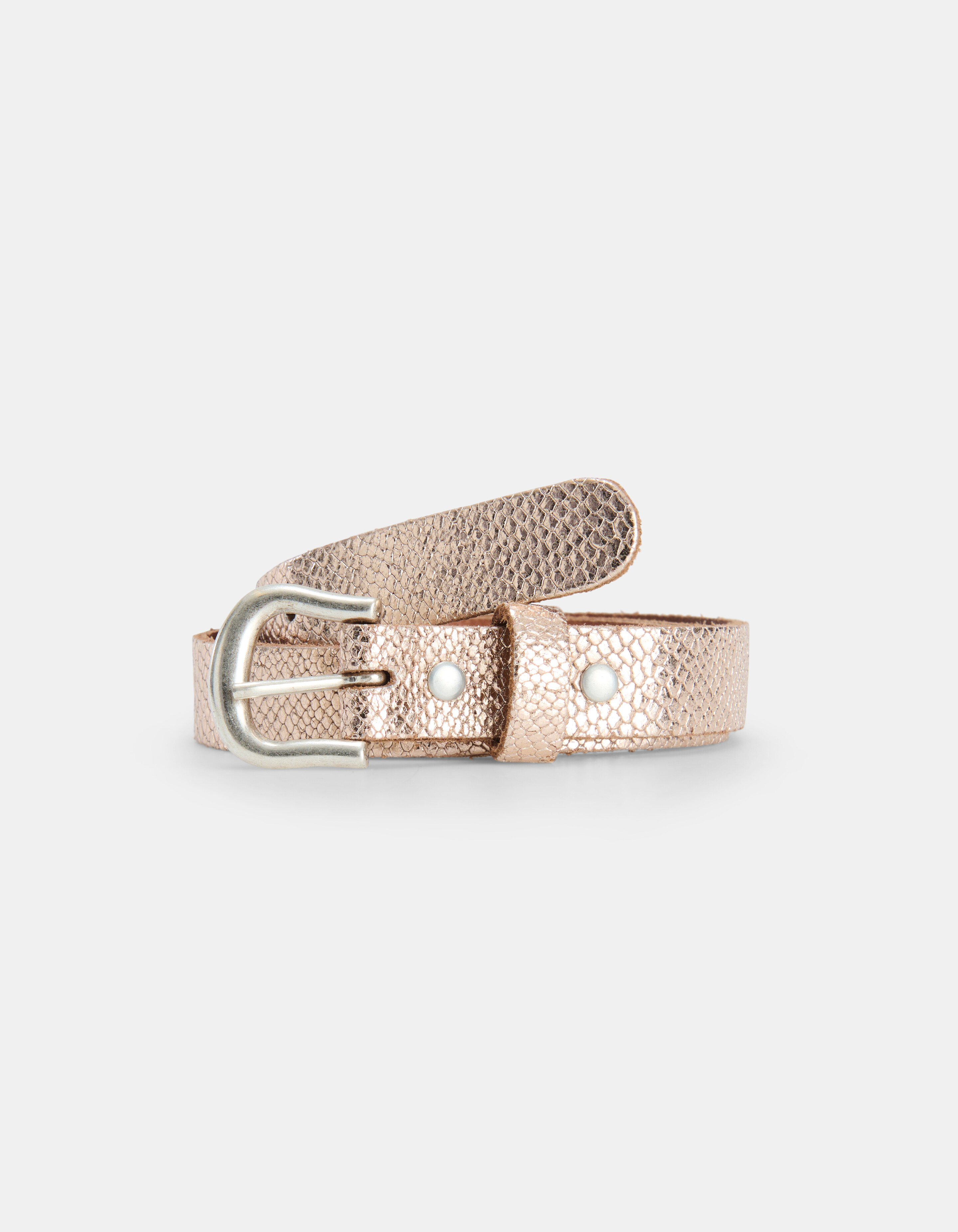 Metallic Python Riem Goud SHOEBY ACCESSOIRES