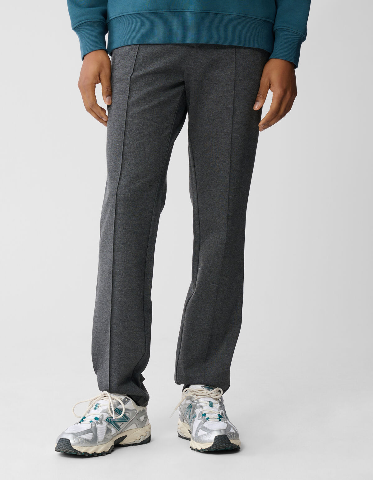 Tricot Broek Grijs SHOEBY MEN