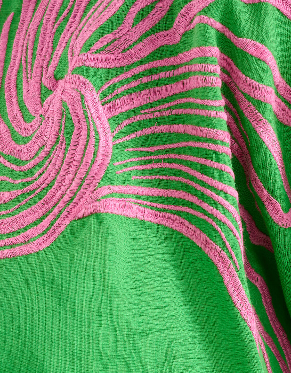 Embroidery Blouse Groen SHOEBY WOMEN