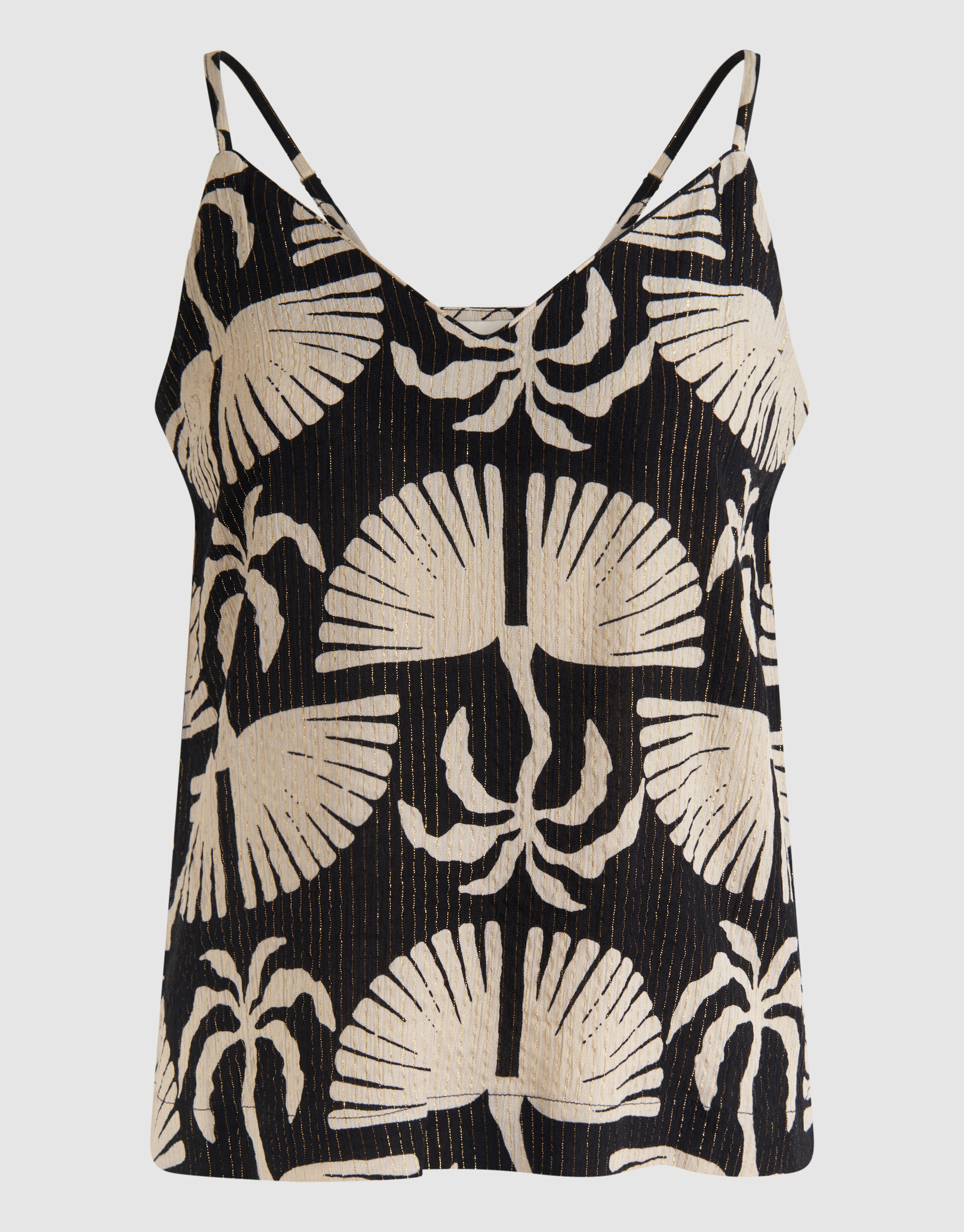 Printed Singlet Zwart/Wit SHOEBY WOMEN