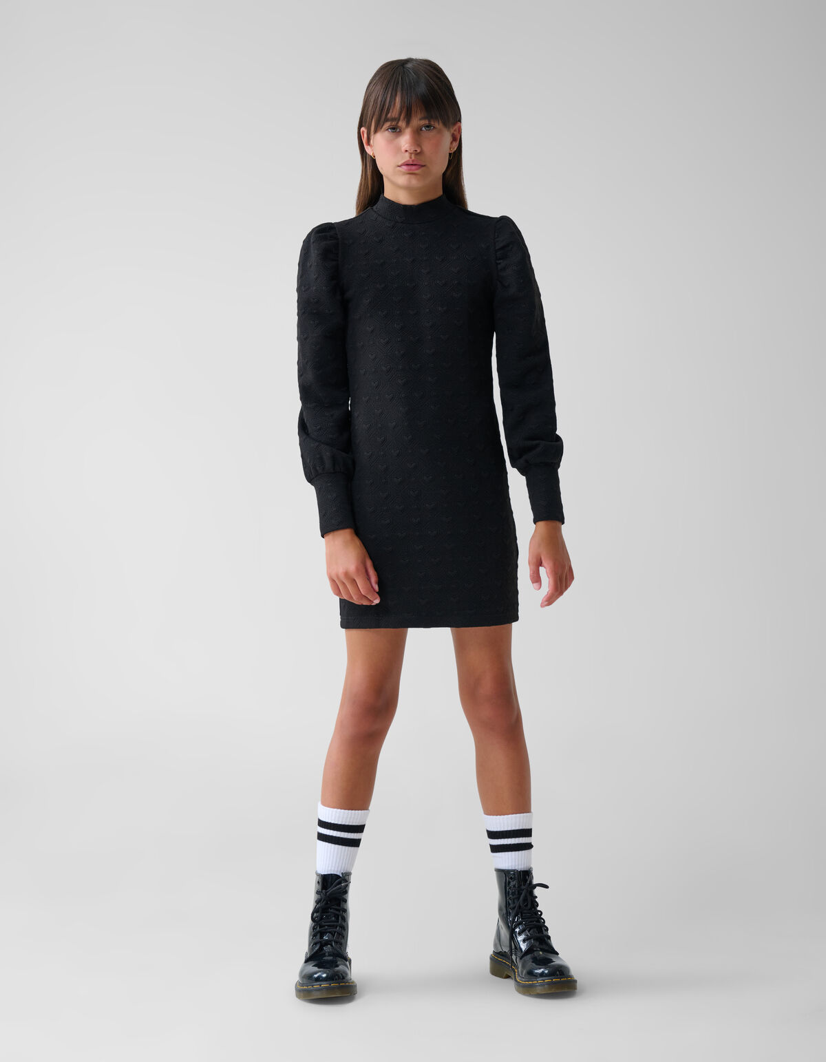 Structuur Jurk Zwart SHOEBY GIRLS