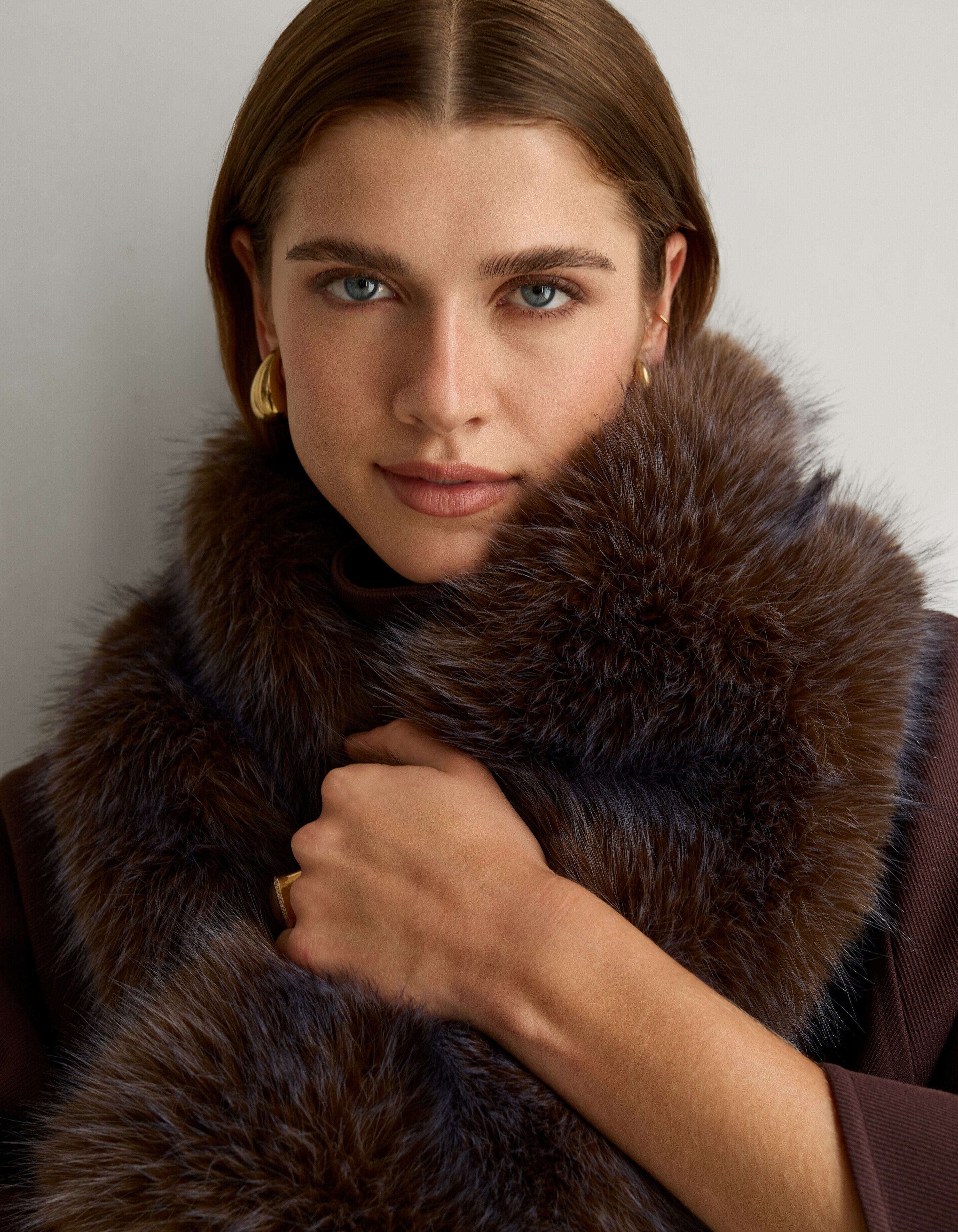 Faux Fur Sjaal Bruin By Mieke SHOEBY ACCESSOIRES