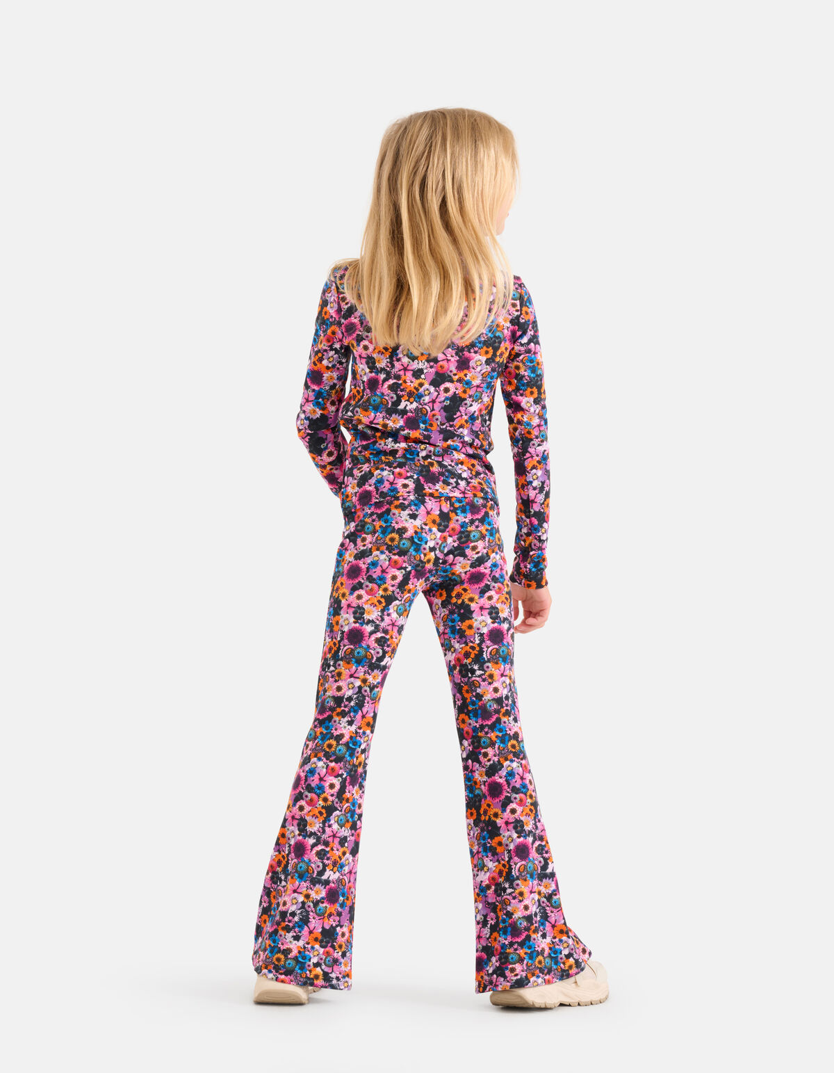 Bloemenprint Rib Flared Legging SHOEBY GIRLS