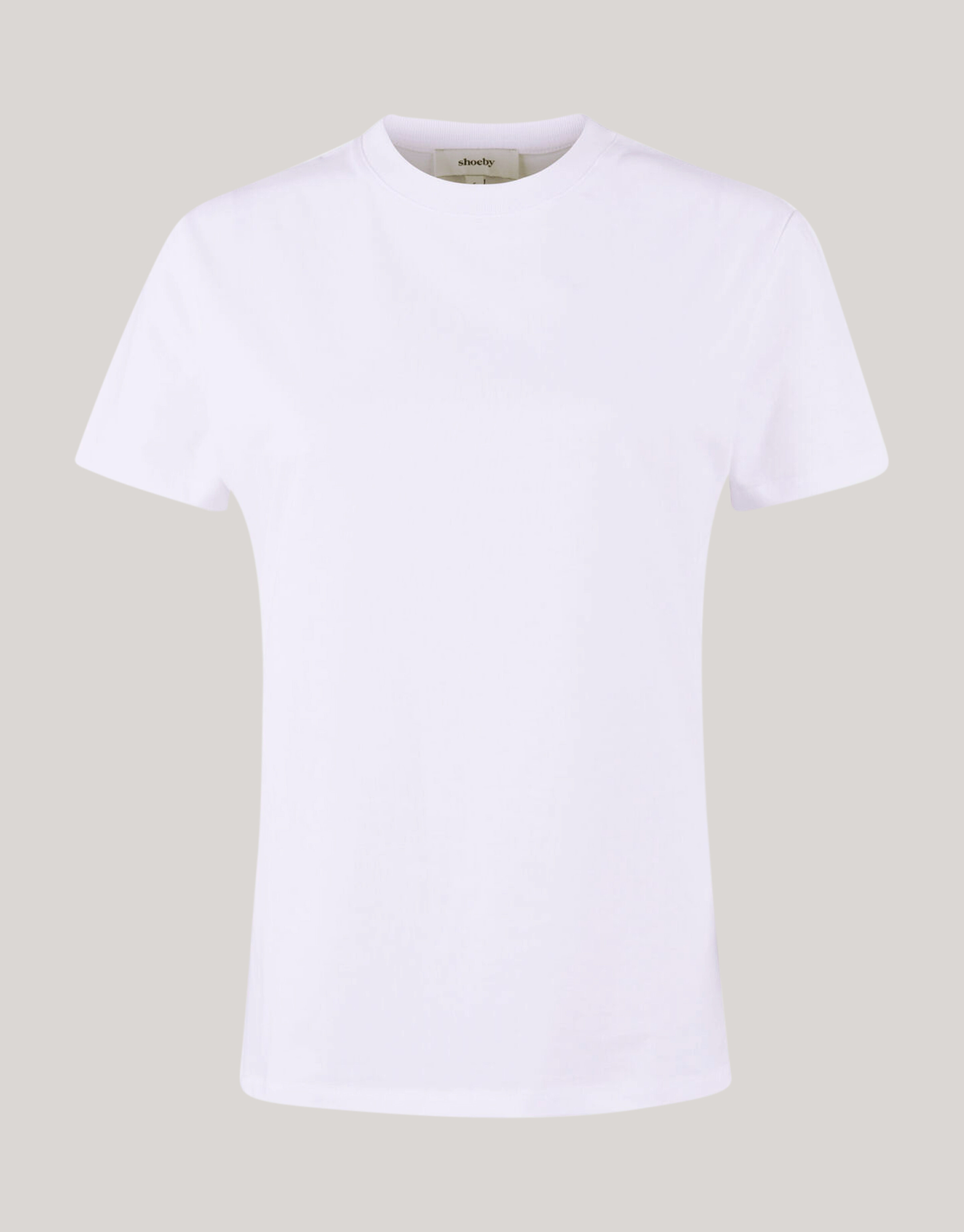 Basis T-shirt Wit SHOEBY WOMEN