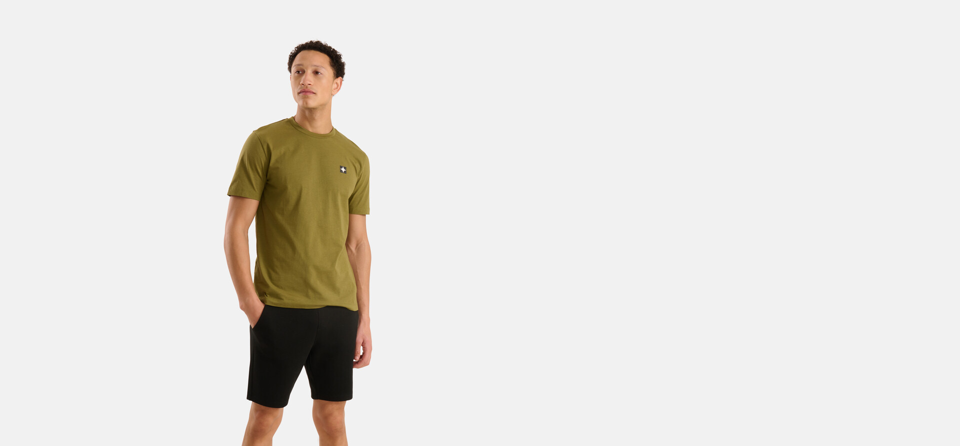 Sparkle T-shirt Groen SHOEBY MEN