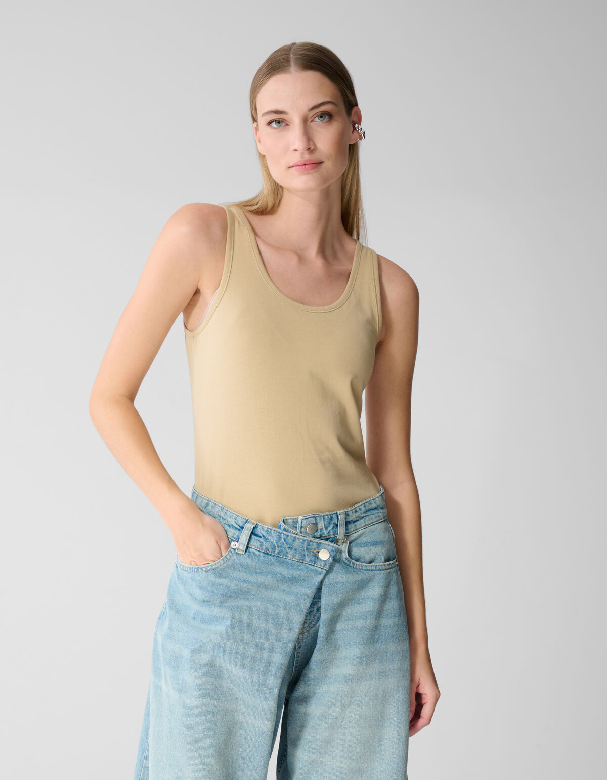 Basis Tanktop Beige SHOEBY WOMEN