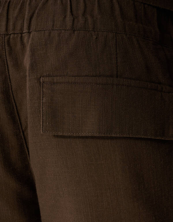 Structuur Short Donkerbruin SHOEBY MEN