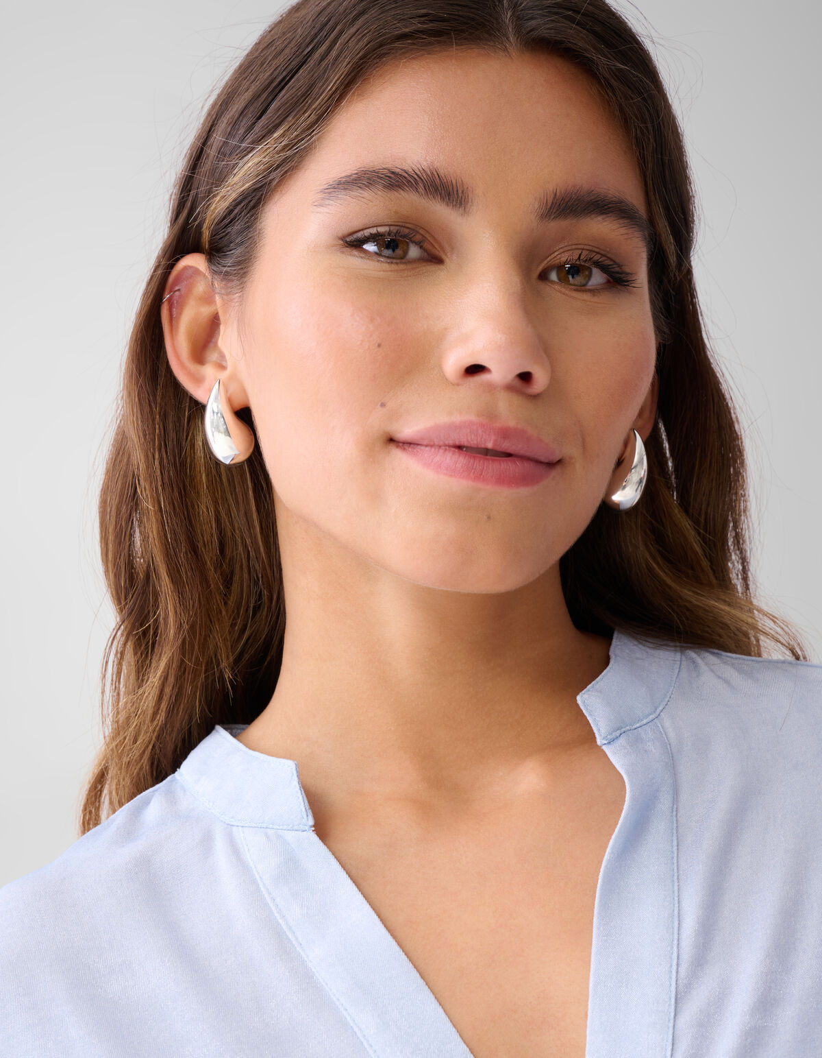 Shine Wide Blouse Lichtblauw SHOEBY WOMEN