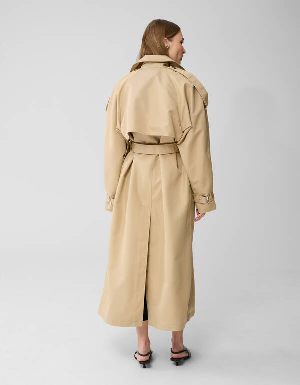 Oversized Trenchcoat Zand By Lonneke SHOEBY WOMEN
