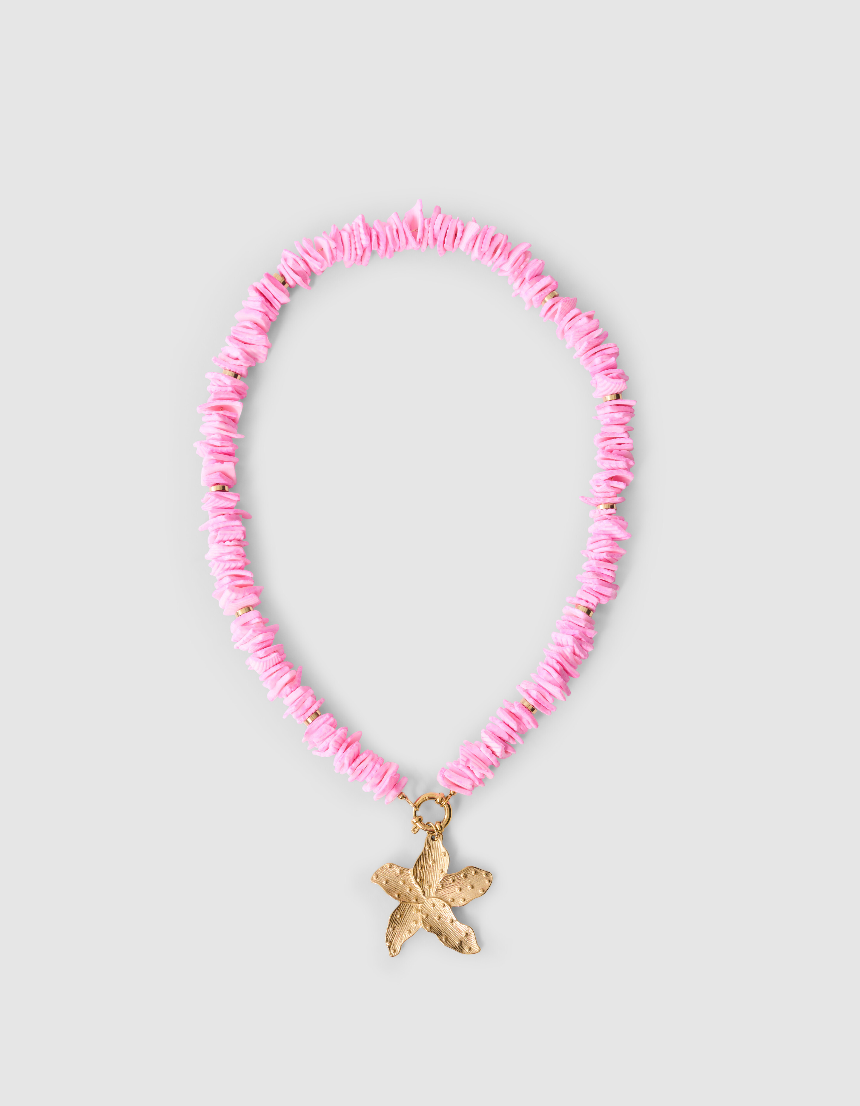 Shell Flower Ketting Roze SHOEBY ACCESSOIRES