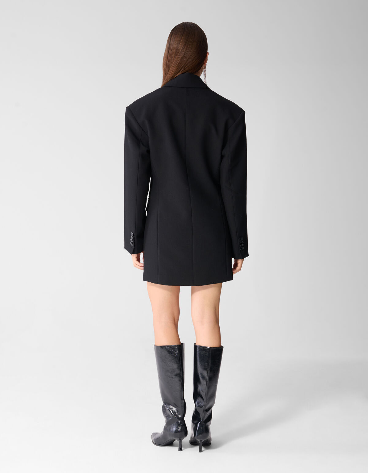 Oversized Blazer Jurk Zwart SHOEBY WOMEN