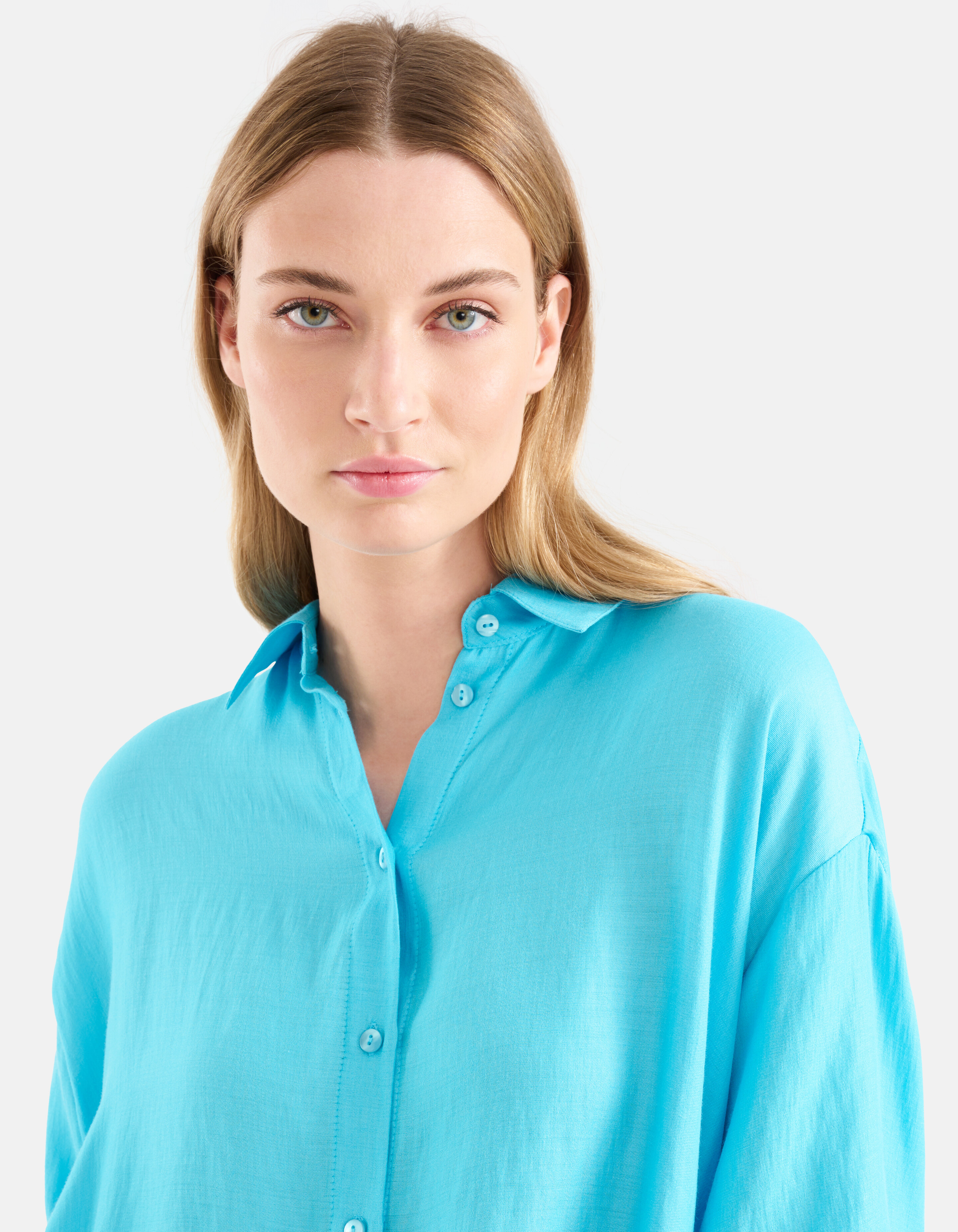 Washed Blouse Jurk Blauw SHOEBY WOMEN
