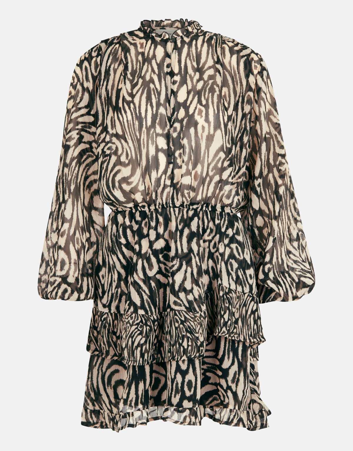 Leopard Print Jurk Zwart SHOEBY WOMEN