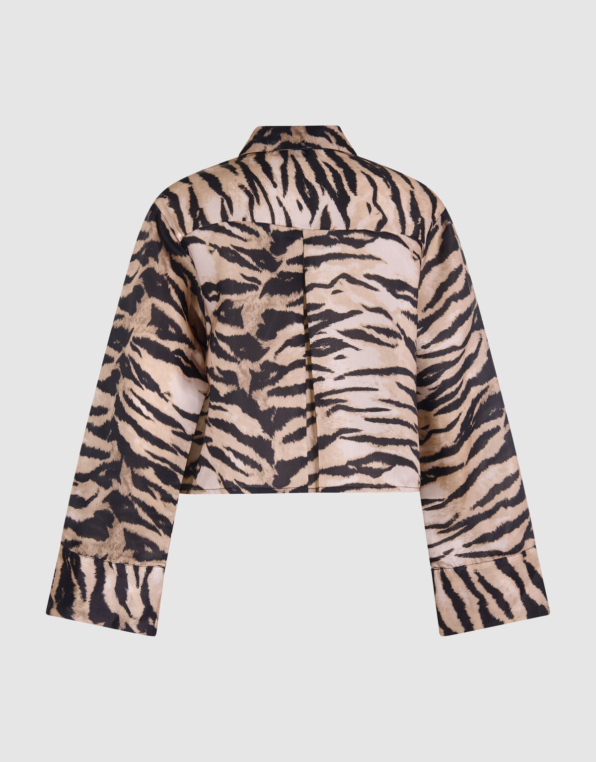 Cropped Tijger Blouse Bruin SHOEBY WOMEN