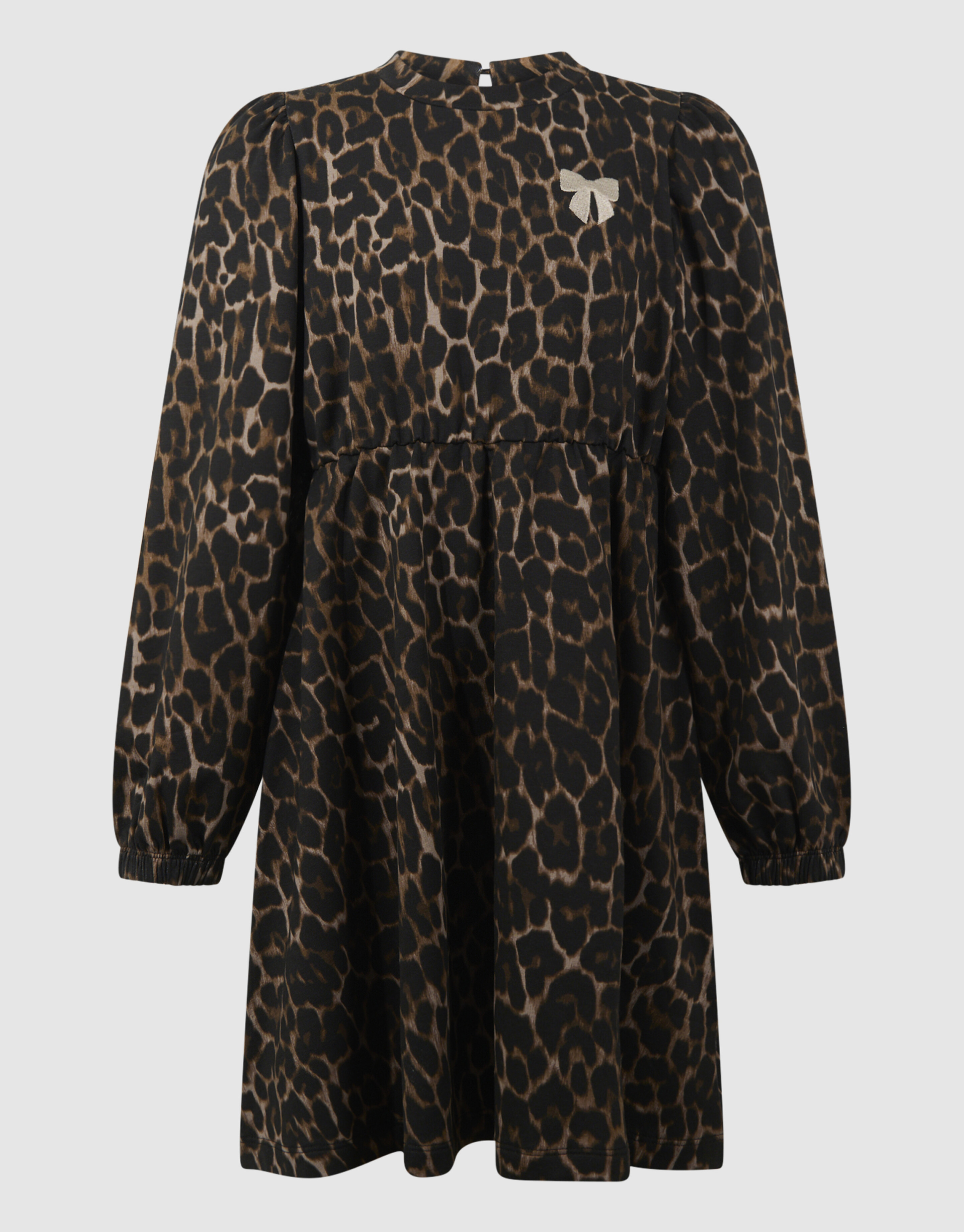 Printed Leopard Jurk Bruin SHOEBY GIRLS