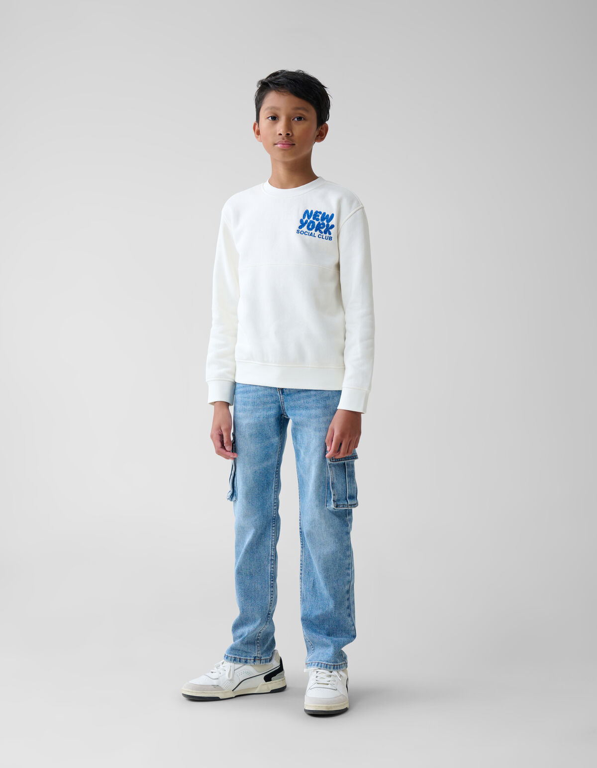 Artwork Sweater Gebroken Wit SHOEBY BOYS