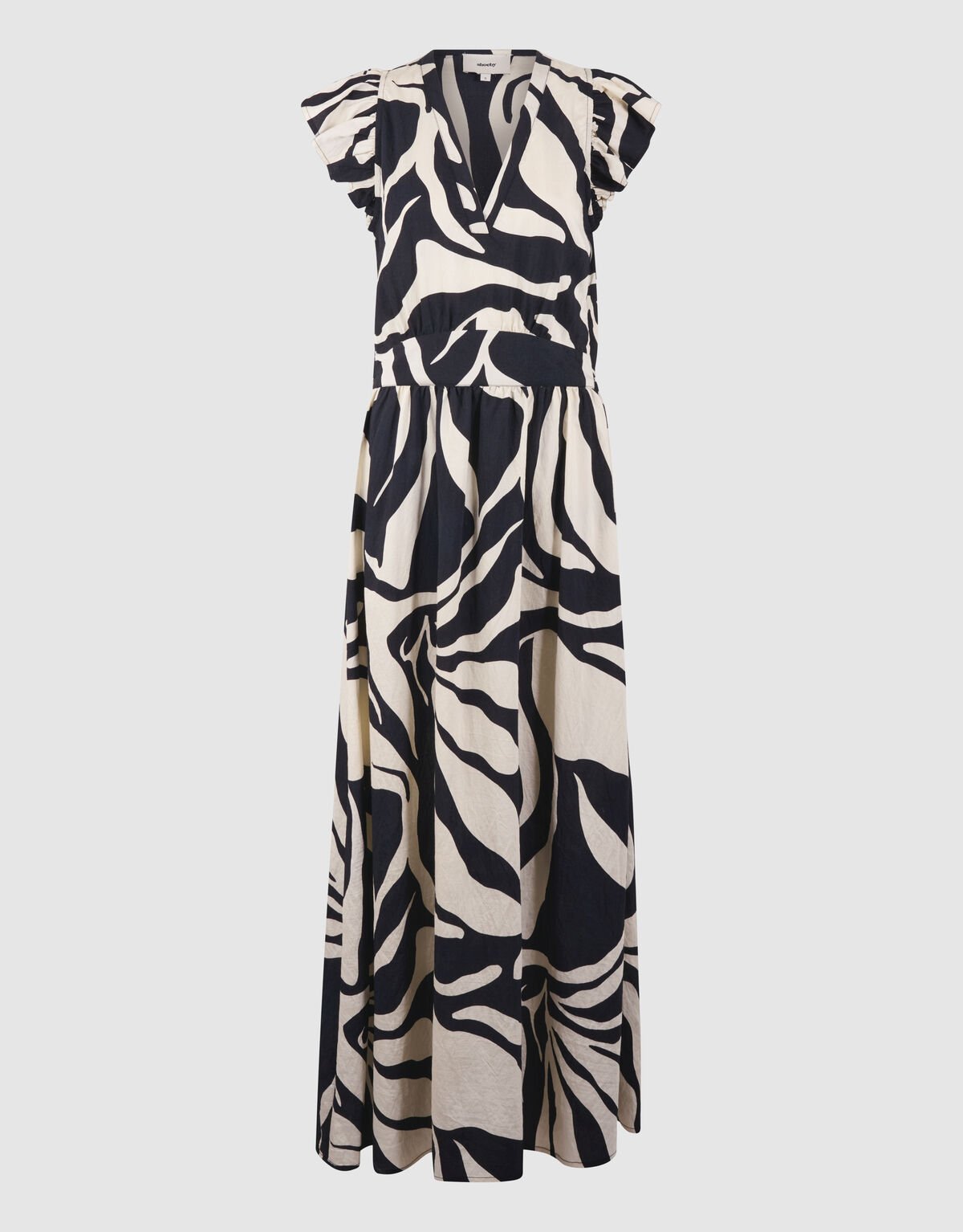 Printed Maxi Jurk Zwart SHOEBY WOMEN
