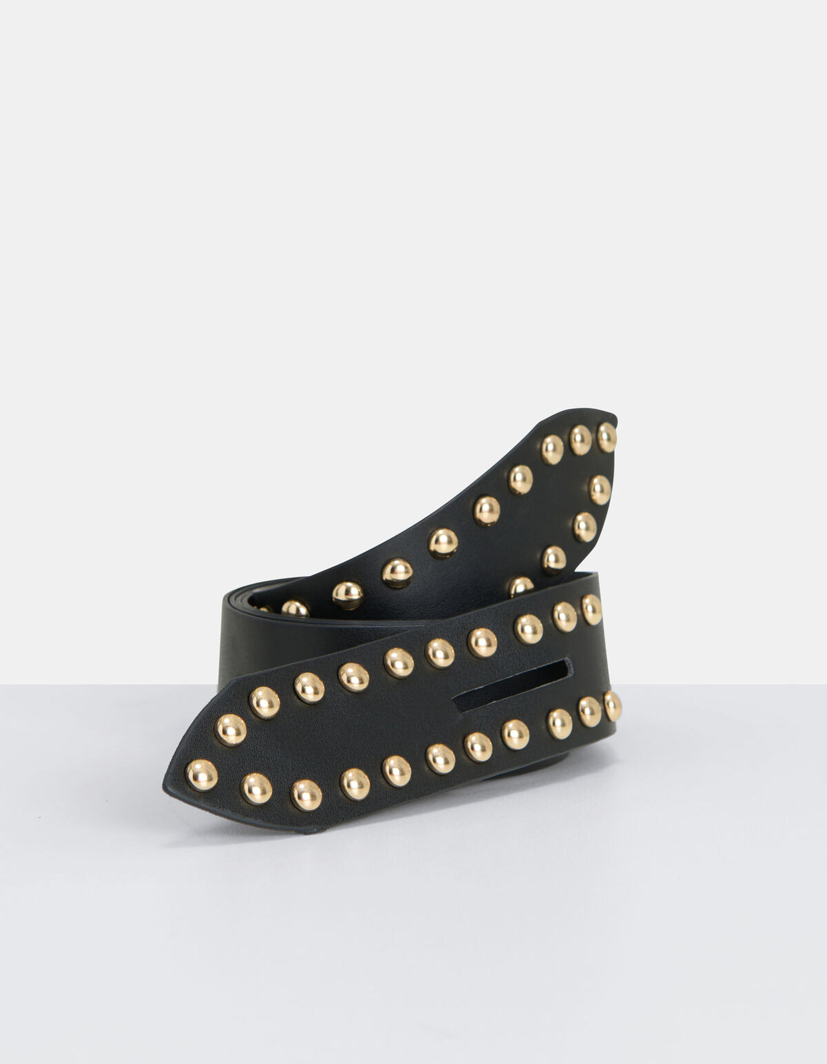 Knotted Stud Riem Zwart SHOEBY ACCESSOIRES
