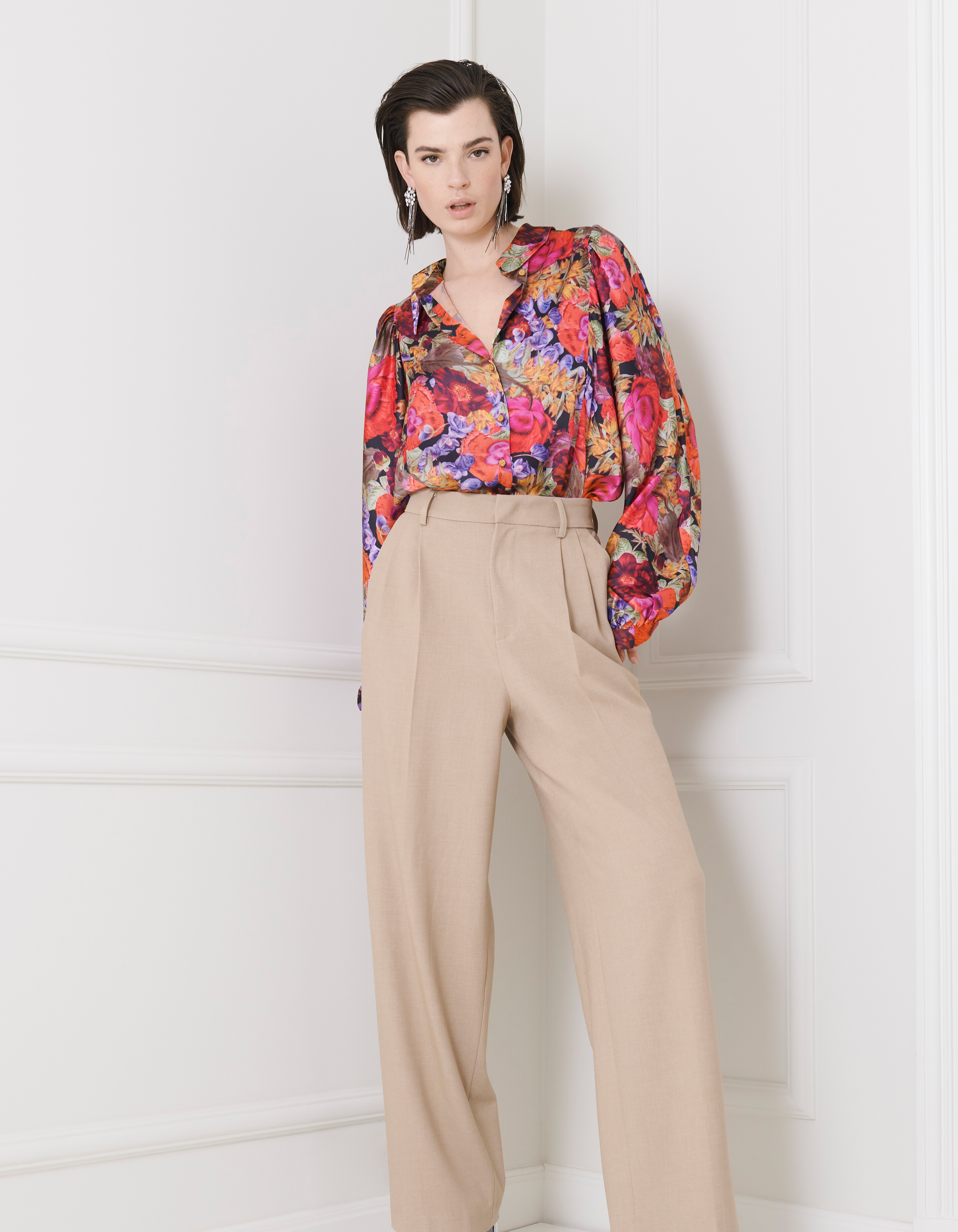 Vintage Bloemenprint Blouse SHOEBY WOMEN