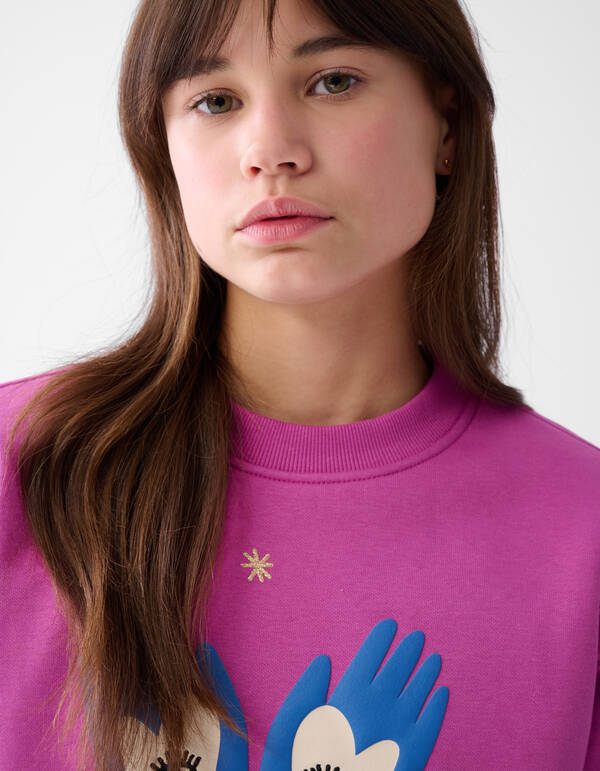 Artwork Sweater Roze SHOEBY GIRLS