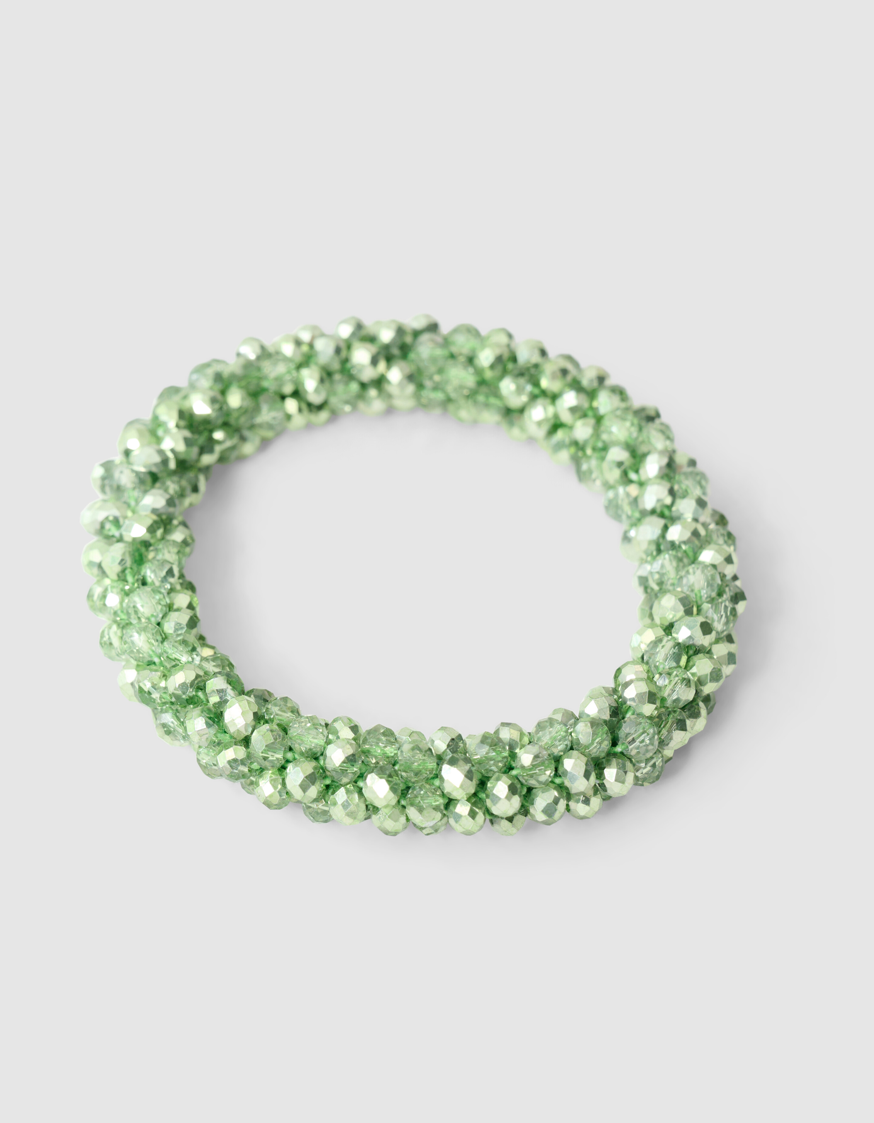 Beaded Haarelastiek Lichtgroen SHOEBY ACCESSOIRES