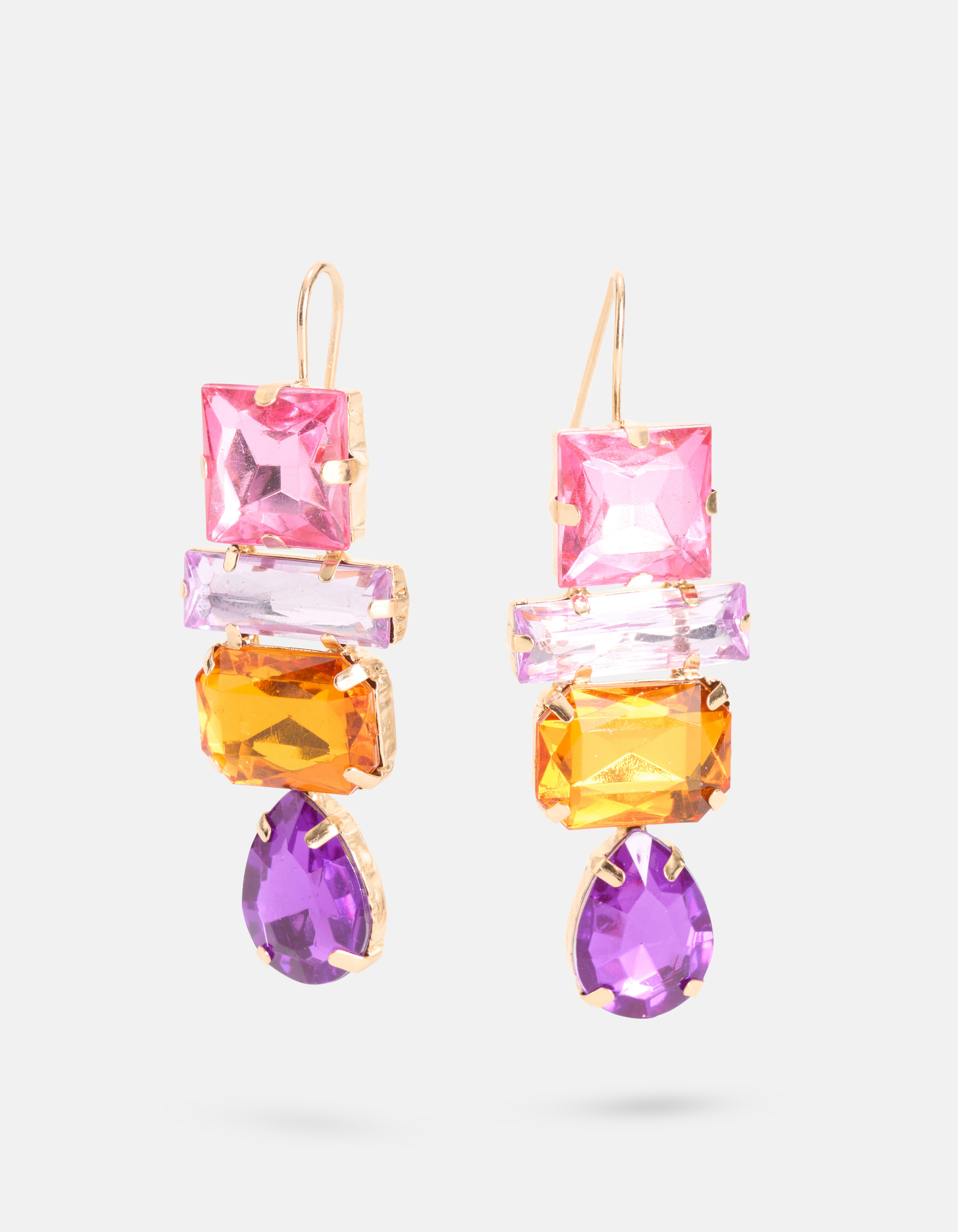 Gekleurde Stenen Oorbellen SHOEBY ACCESSOIRES