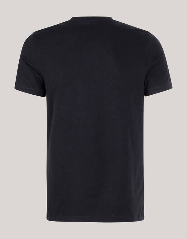 Basis V-hals T-shirt Zwart SHOEBY MEN