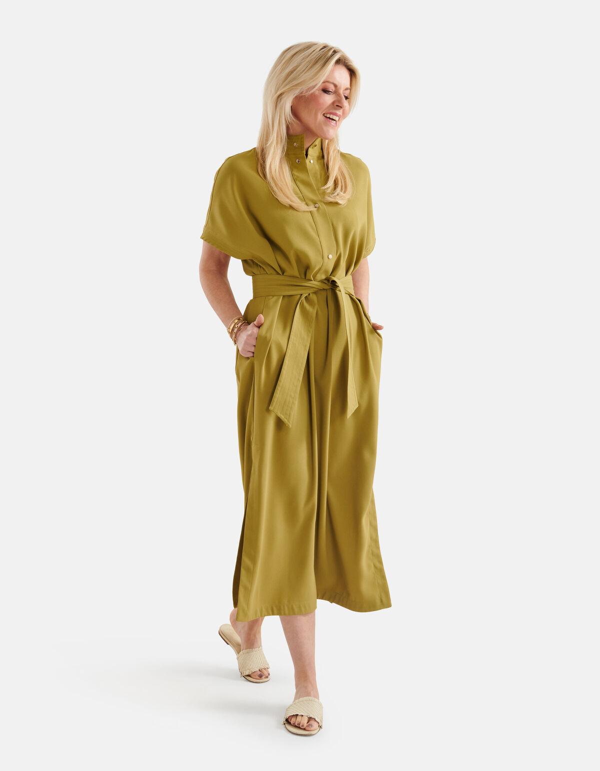 Kaftan Jurk Groen By Lonneke SHOEBY WOMEN