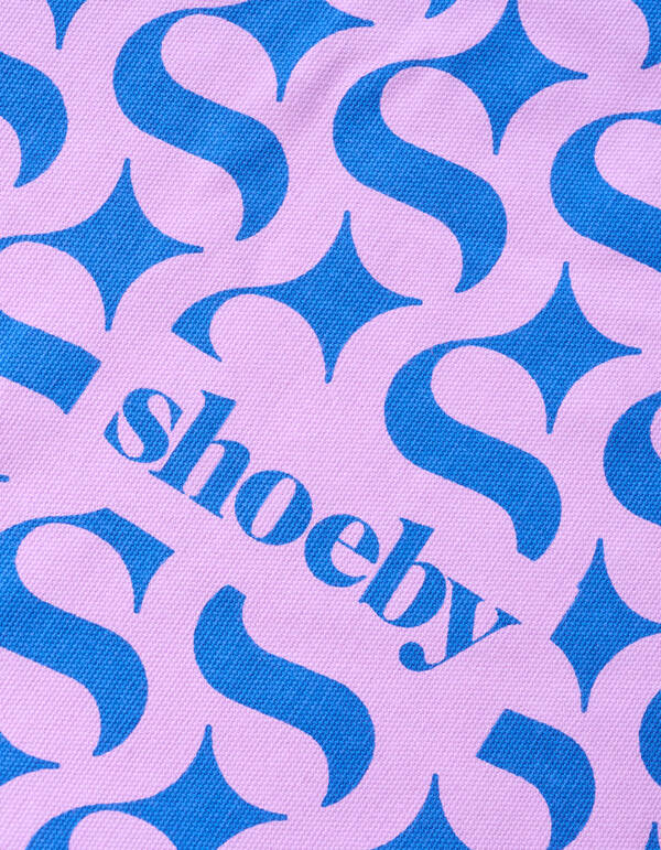 Shoeby Logo Shopper Paars SHOEBY ACCESSOIRES