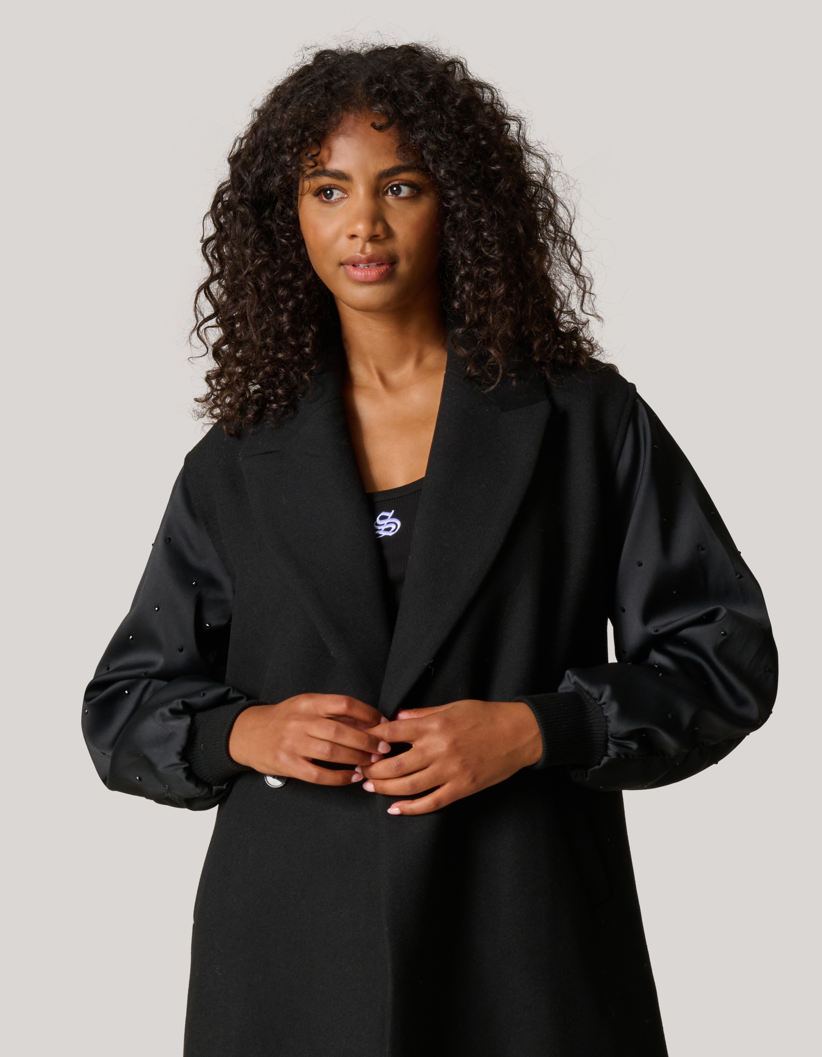 Combi Bomber Jas Zwart SHOEBY WOMEN