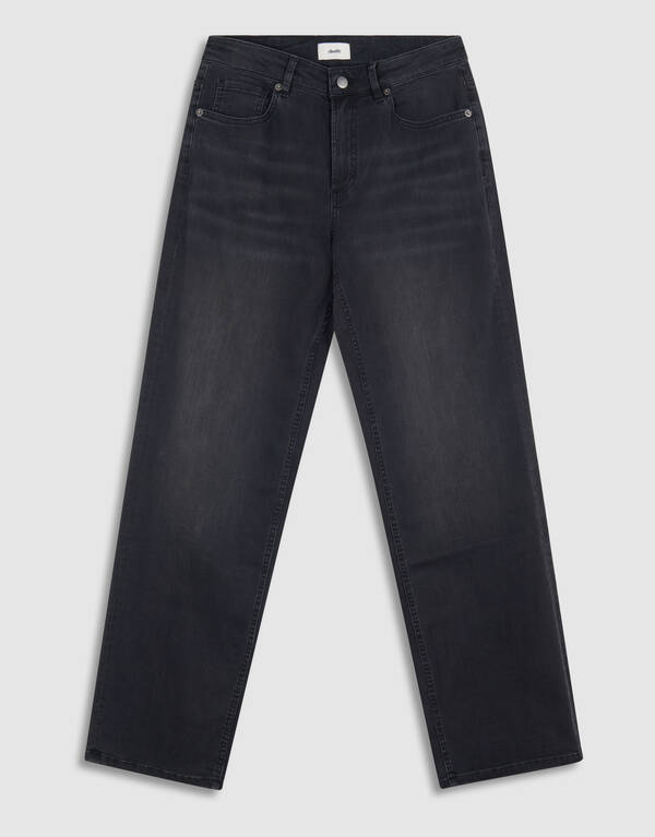 Straight Fit Jeans Donkergrijs SHOEBY WOMEN