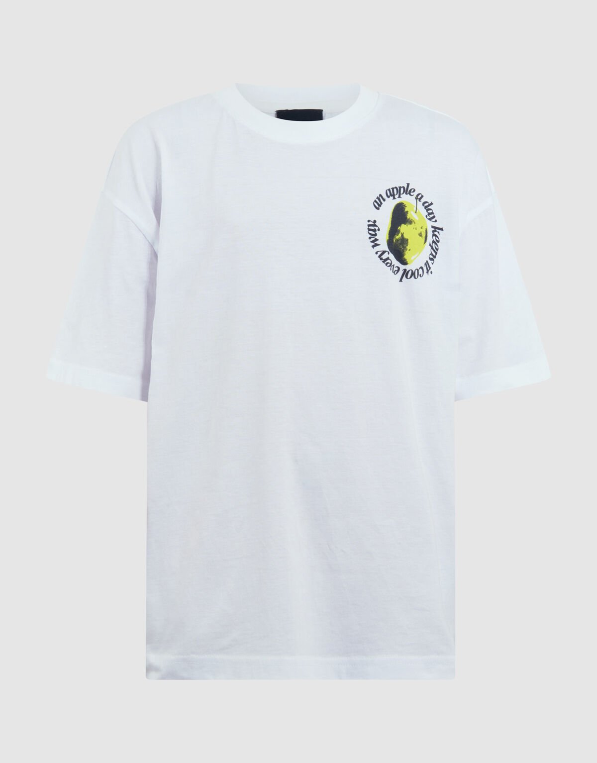Apple Artwork T-shirt Wit SHOEBY BOYS