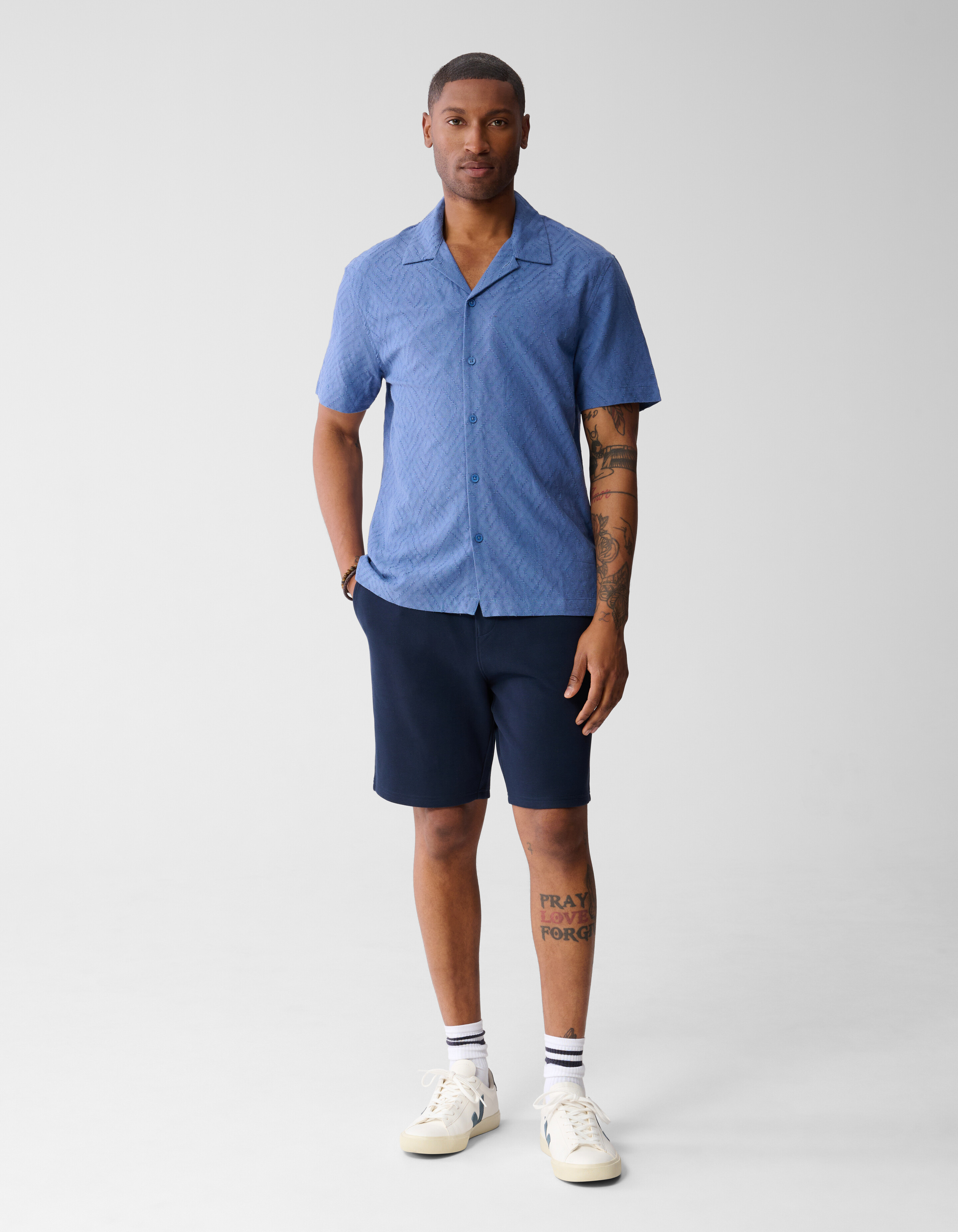 Pique Short Donkerblauw SHOEBY MEN