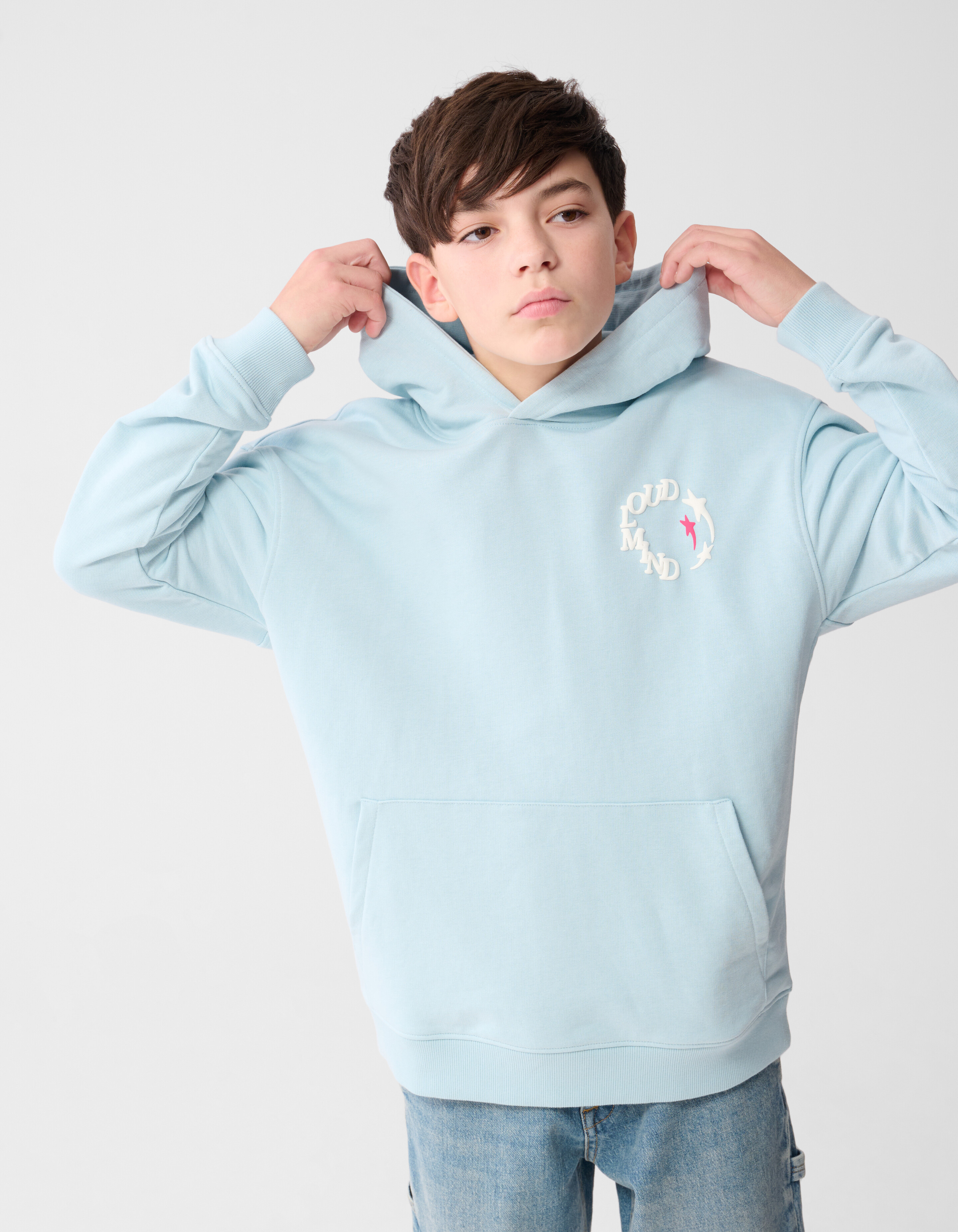Cloud Artwork Hoodie Lichtblauw SHOEBY BOYS