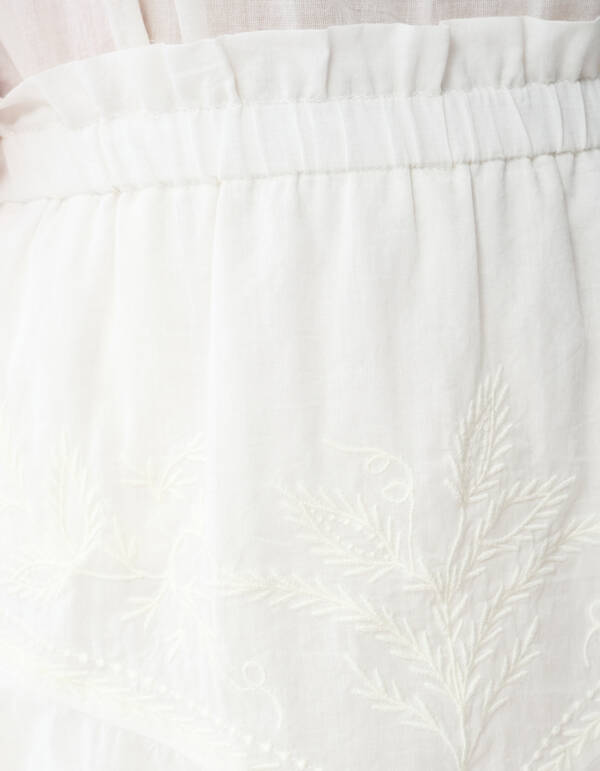 Ruffle Skort Wit SHOEBY WOMEN