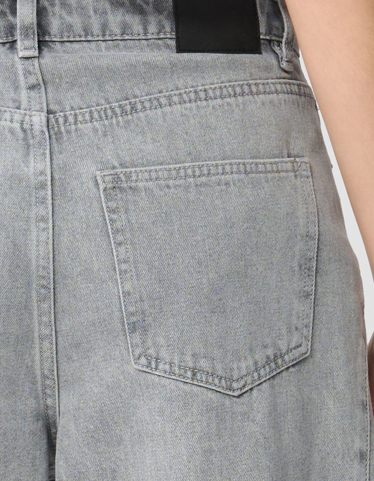 Curved Barrel Fit Jeans Lichtgrijs SHOEBY WOMEN