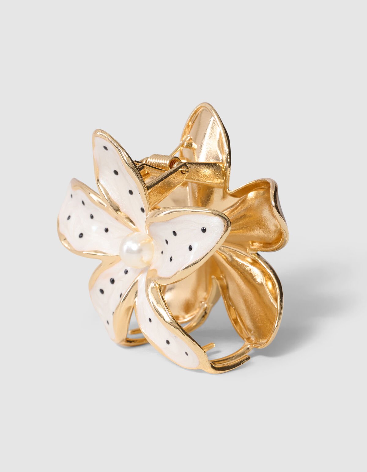 Polkadot Haarclip Goud SHOEBY ACCESSOIRES